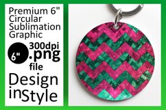 Shimmering Glitter Stripe Round Design Art Product Image 1