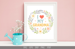 I Love My Grandma - SVG Funny Design for T-Shirts and Gifts Product Image 3