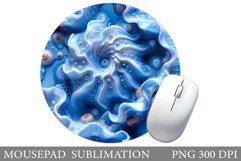 Seashell Texture Mouse Pad. 3D Seashell Mouse Pad Design Product Image 1
