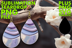 Whimsical Teardrop Earrings Magic, Pattern Product Image 1
