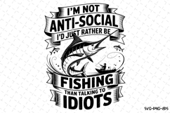 I&#039;d just rather be Fishing svg | Fishing Svg | Svg Cut Files Product Image 1
