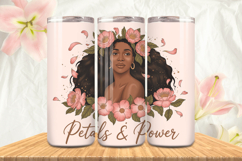 Black Girl Magic Black Woman Positive mind 20oz Tumbler wrap Product Image 1