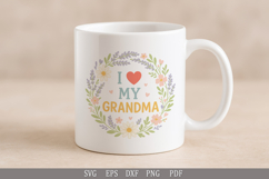 I Love My Grandma - SVG Funny Design for T-Shirts and Gifts Product Image 4