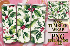 RADIANT SMILES 20oz TUMBLER WRAP, Christmas Product Image 1