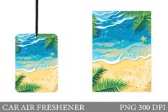 Sea Car Air Freshener. Beach Car Air Freshener Design Product Image 1