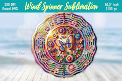 Cute butterfly windspinner |Summer Wind spinner sublimation Product Image 1