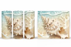 3D Seashell Tumbler Sublimation. Sea Tumbler Design Product Image 2
