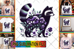 Unique TSHIRT Designs PNG, Flower Animals Product Image 1