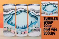 Amazing 20oz Tumbler Wrap Download , Christmas Product Image 1