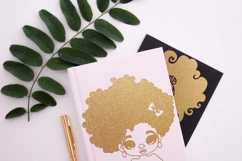 Afro Girl SVG Set, Curly Girls SVG, Cute Little Girls Bundle Product Image 4