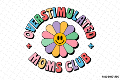 Overstimulated Moms Club SVG Design | Mother&#039;s day Svg Product Image 1