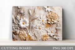 Flowers Cutting Board. Wildflowers Kitchen Cutting Board Product Image 1