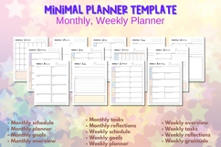 2027-2028 Minimal Planner Canva Template Product Image 5