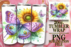 ENCHANTED EVENINGS 20oz TUMBLER WRAP, Butterfly Product Image 1