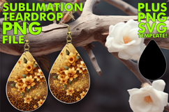 Vibrant Teardrop Earrings Magic, Leopard Prints Product Image 1