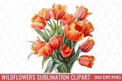 Wildflowers Sublimation Clipart Product Image 1