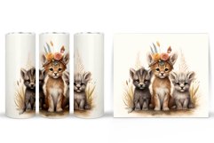 Animals Tumbler Sublimation. Boho Animals Tumbler Design Product Image 2