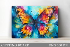 Butterfly Cutting Board. Kitchen Cutting Board Sublimation Product Image 1