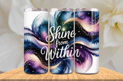 Positive Affirmations 20oz Tumbler wrap Inspirational Quotes Product Image 1