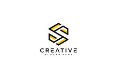 initial letter S logo line style vector design Product Image 1