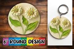Floral Harmony: Sublimation Circle Design Product Image 1