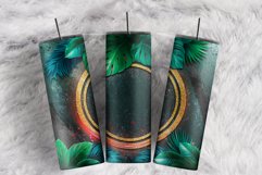 Custom Name Tumbler Tropical Palm Brush 20oz tumbler designs Product Image 1