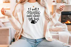 Funny Quilting Quote SVG For Quilters | I Quilt Because Product Image 4