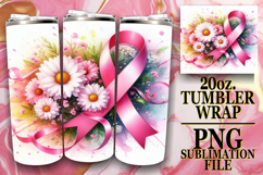 Bright love 20oz tumbler wrap, Flowers Product Image 1