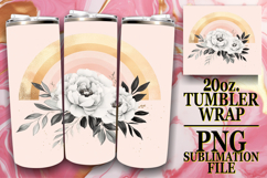 Blissful Reflections 20oz tumbler wrap, Rainbow Product Image 1