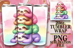 RADIANT SPIRITS 20oz TUMBLER WRAP, Cute Animals Product Image 1