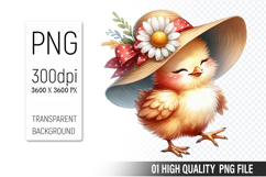 Cute Chicken, Animal Sublimation Clipart PNG Product Image 1