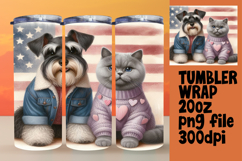 20oz Tumbler Template for Gifts , Dog and cat Product Image 1