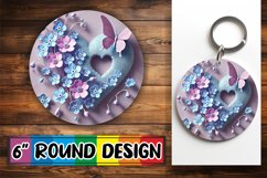 Sweet Coaster Designs for Cars PNG, 3D Heart Product Image 1