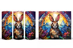 Stained Glass Bunny Tumbler Wrap. Bunny Tumbler Wrap Design Product Image 2