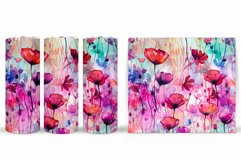 Flowers Tumbler Design. Flowers Tumbler Wrap Sublimation Product Image 2