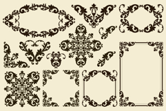 Frames and Borders Decorative vector Page decoration Ornate Product Image 3