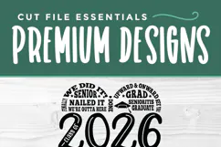 Class of 2026 svg, cute 2026 grad svg, 2026 graduate seniors Product Image 4