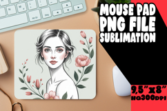 Blissful Mouse Pad Design Ideas, Beauty Woman Product Image 1