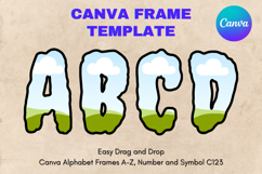 Canva Letters Frame Alphabet Template Font Add Photo C123 Product Image 1