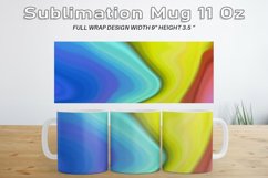 12 Variations Mug Wrap Sublimation Design wave colorful Product Image 3