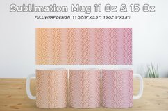 12 Variations Mug Wrap Sublimation Design Gold art deco line Product Image 3