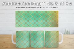 12 Variations Mug Wrap Sublimation rust Gold art deco Product Image 2