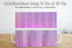 12 Variations Mug Wrap Sublimation Design Gold art deco line Product Image 3