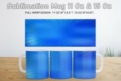 12 Variations Mug Wrap Sublimation Design Comic speed line Product Image 3