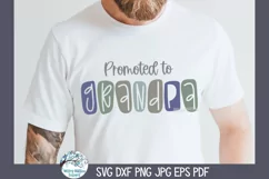Promoted to Grandpa SVG | Happy Grandparents' Day Design Product Image 4