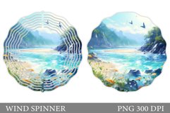 Butterflies Wind Spinner. Sea Wind Spinner Sublimation Product Image 1