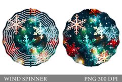 Shimmer Snowflakes Wind Spinner. Winter Wind Spinner Product Image 1
