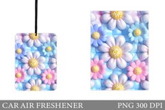 Daisy Flowers Car Air Freshener. Car Air Freshener Product Image 1
