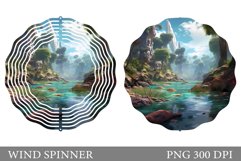 River Wind Spinner Design. Nature Wind Spinner Product Image 1