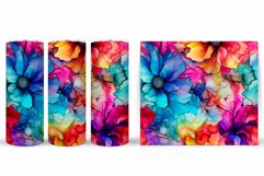 Flowers Tumbler Wrap Design. Sublimation Tumbler Flowers Product Image 2